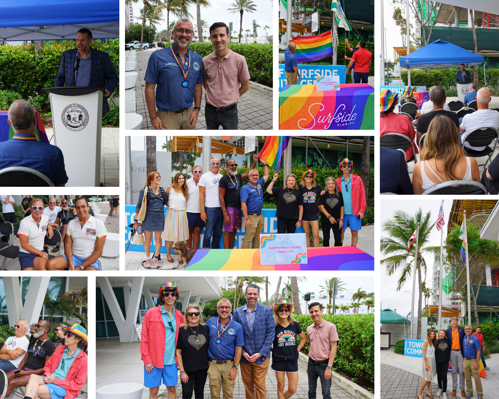 Surfside Celebrates Pride Month With Community Flag Raising Ceremony